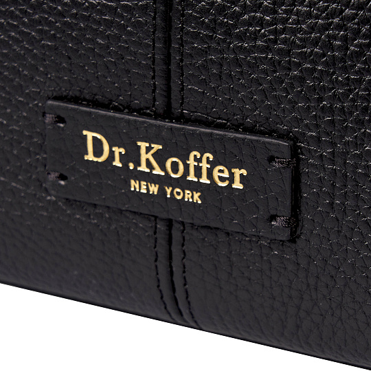 Женская сумка  Dr. Koffer из натуральной кожи черная