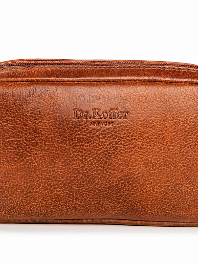 Несессер Dr.Koffer из натуральной кожи коричневый