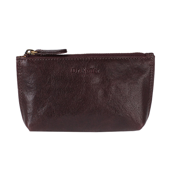 Ключница Dr.Koffer из натуральной кожи темно-коричневая