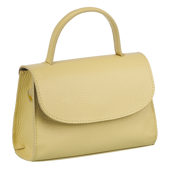 Женская сумка Dr. Koffer из натуральной кожи желтая