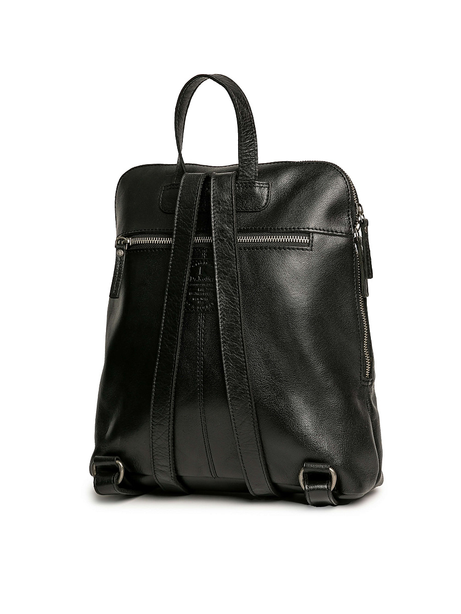 Рюкзак Dr.Koffer из натуральной кожи черный