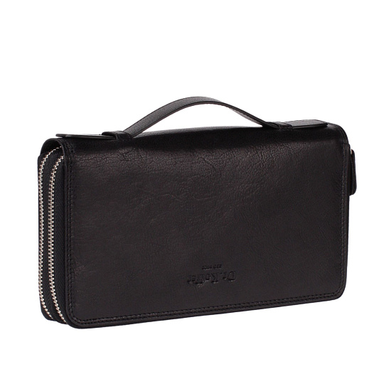 Портмоне Dr.Koffer из натуральной кожи черное