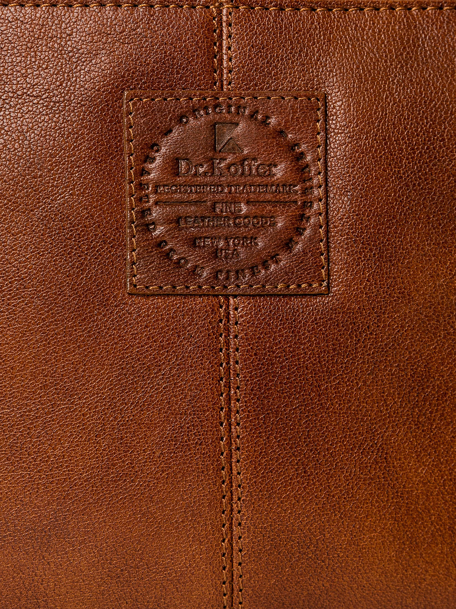 Женская сумка Dr.Koffer из натуральной кожи коричневая