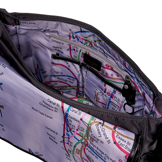 Сумка через плечо Dr.Koffer из нейлона и натуральной кожи