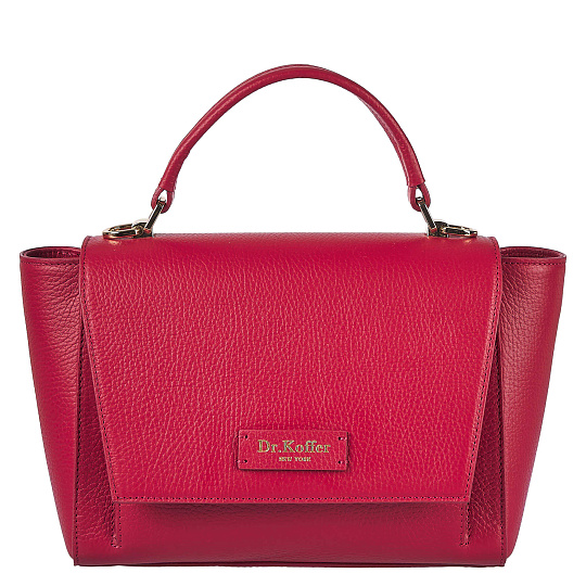 Женская сумка  Dr. Koffer из натуральной кожи красная