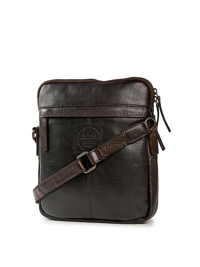 Сумка через плечо Dr.Koffer из натуральной кожи коричневая