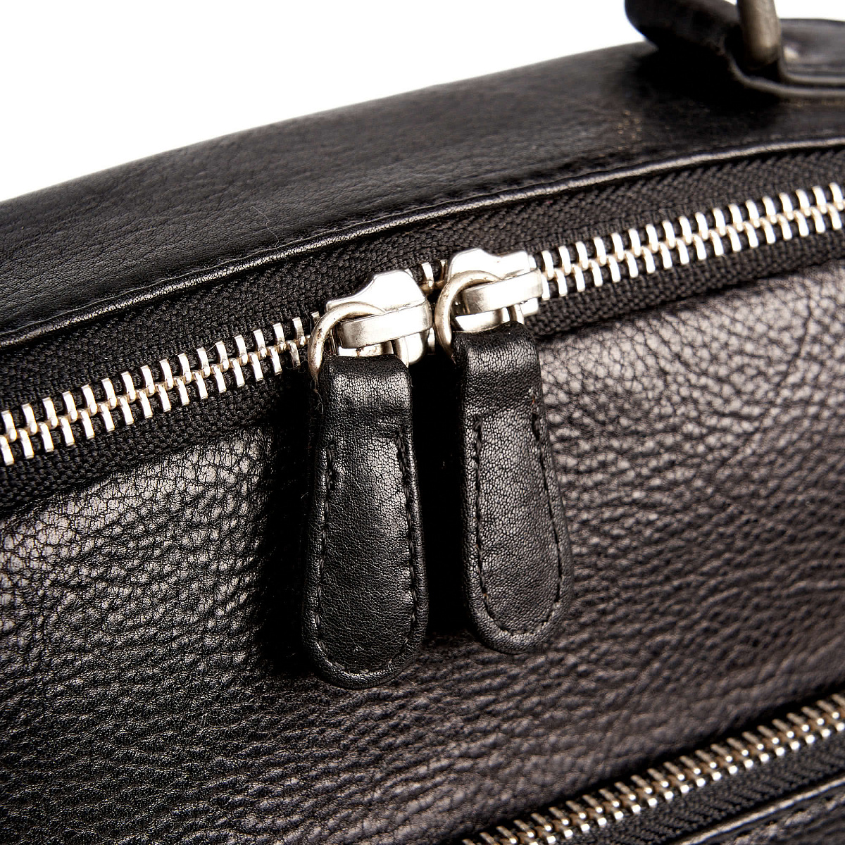 Сумка через плечо Dr.Koffer из натуральной кожи черная