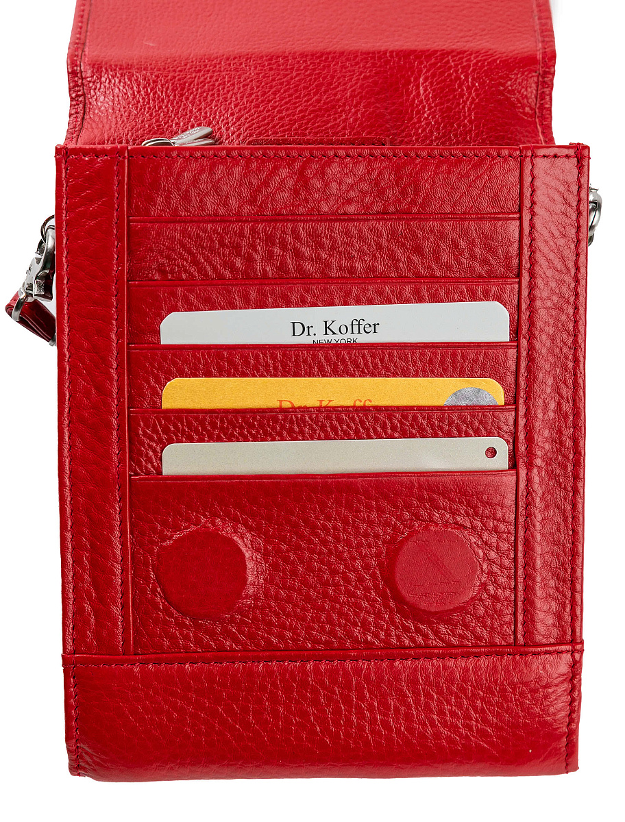 Нагрудный кошелек дорожный Dr.Koffer из натуральной кожи