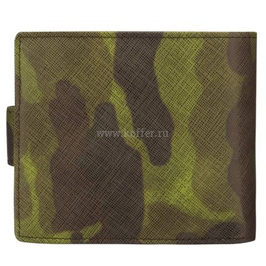 Портмоне Dr.Koffer из натуральной кожи хаки