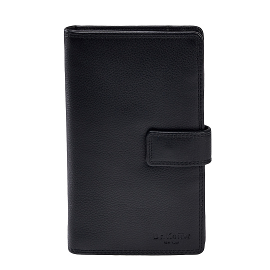 Портмоне Dr.Koffer из натуральной кожи черное