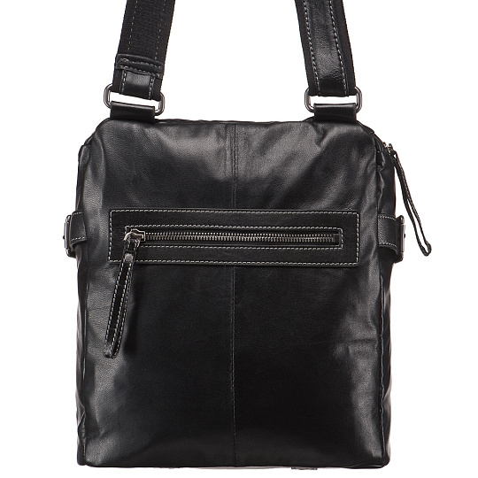 Сумка через плечо Dr.Koffer из натуральной кожи черная