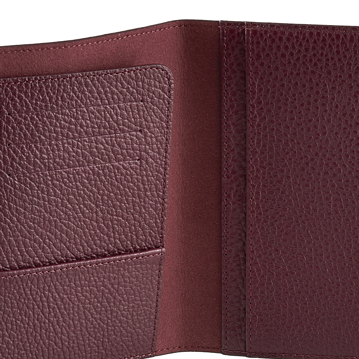 Обложка для паспорта Dr.Koffer из натуральной кожи бордо