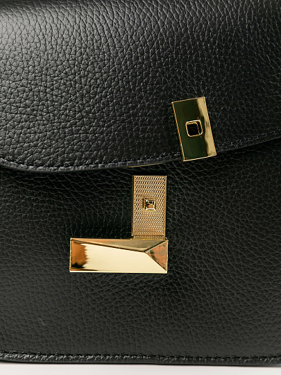 Женская сумка Dr.Koffer из натуральной кожи черная