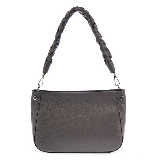 Женская сумка Dr. Koffer из натуральной кожи серая
