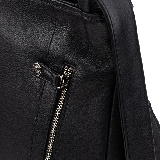 Женская сумка Dr.Koffer из натуральной кожи чёрная