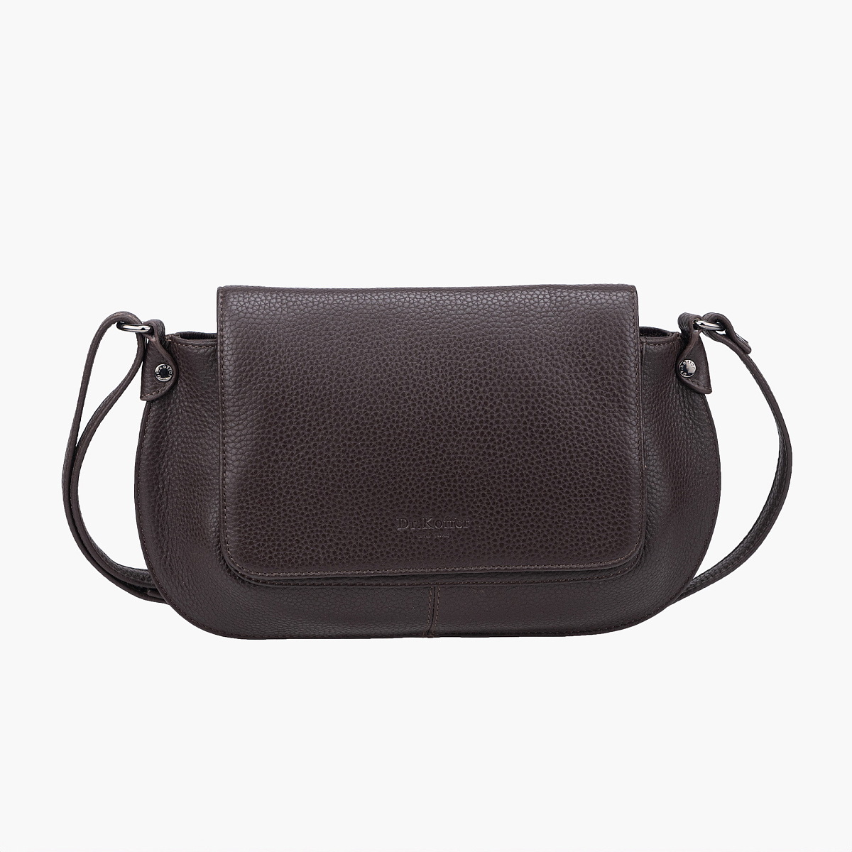 Женская сумка Dr.Koffer из натуральной кожи коричневая