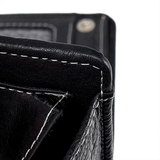 Портмоне Dr.Koffer из натуральной кожи черное