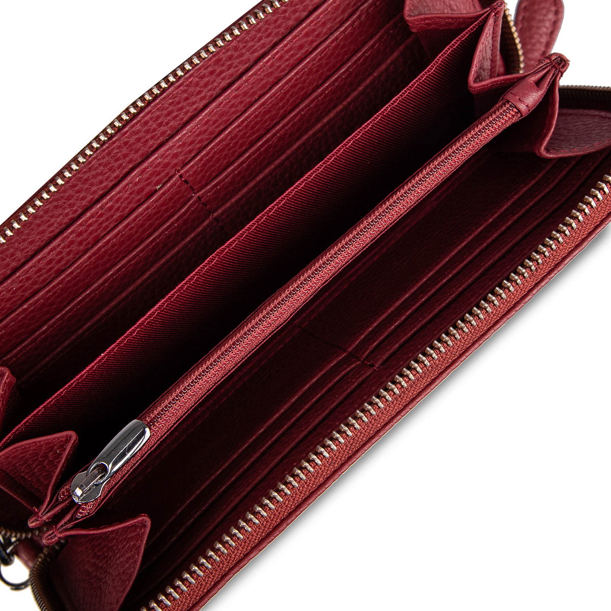 Портмоне Dr.Koffer из натуральной кожи бордовый