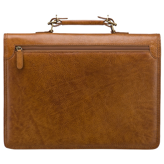 Портфель Dr.Koffer из натуральной кожи светло-коричневый