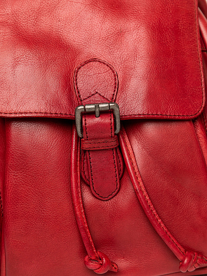 Рюкзак Dr.Koffer из натуральной кожи красный