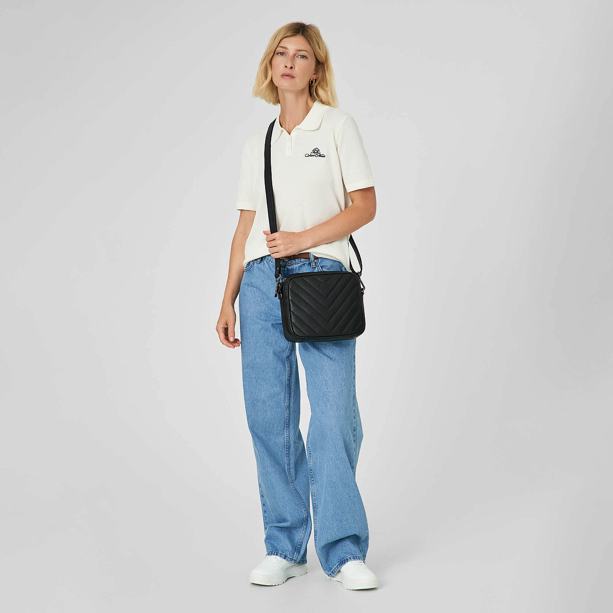 Женская сумка Dr.Koffer из натуральной кожи чёрная