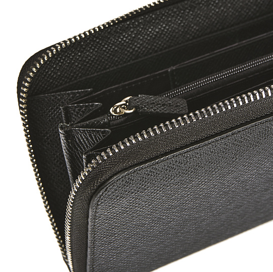 Портмоне Dr.Koffer из натуральной кожи черное