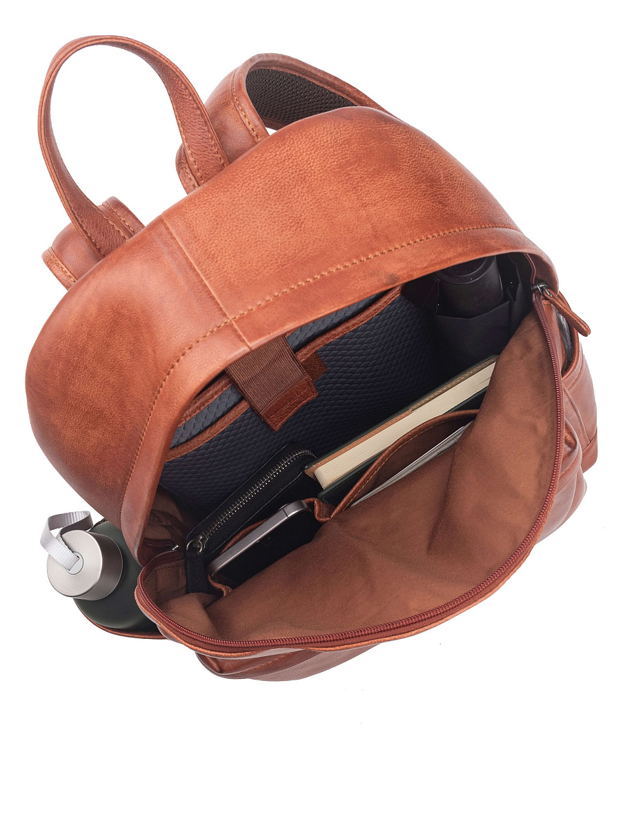 Рюкзак Dr. Koffer из натуральной кожи коричневый