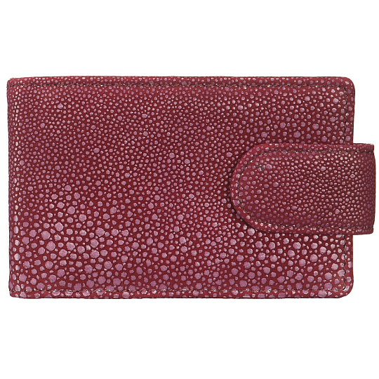 Визитница Dr.Koffer из натуральной кожи фиолетовая