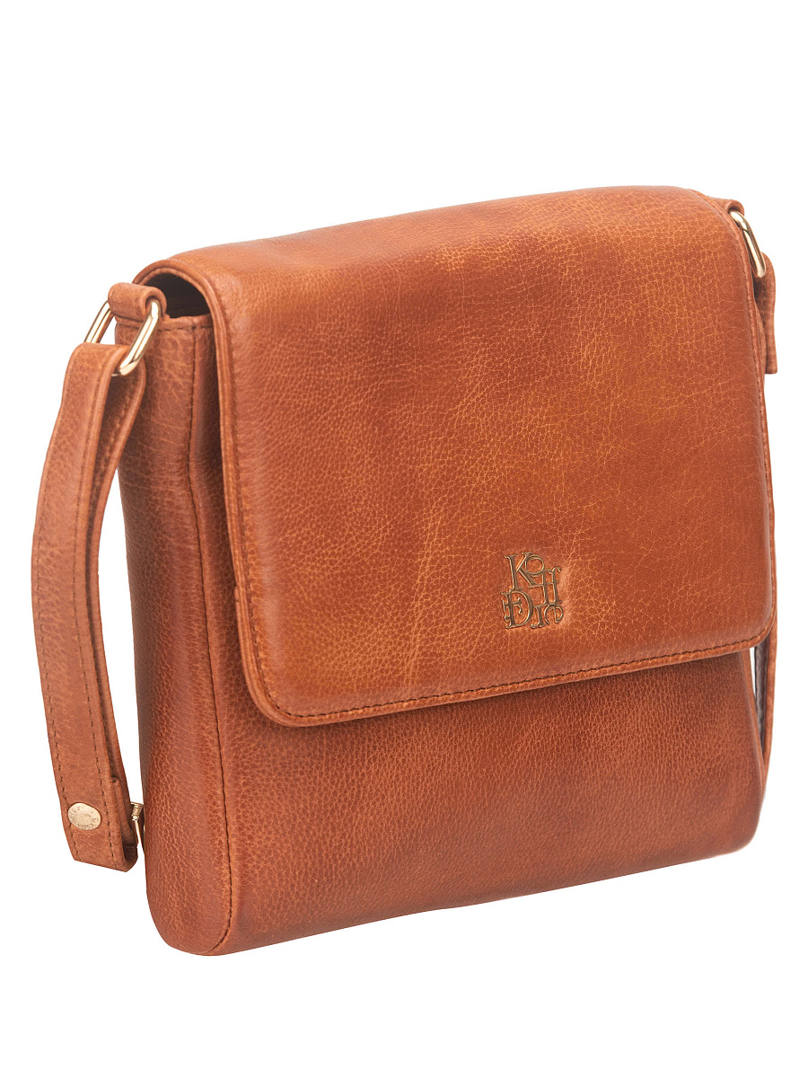 Женская сумка Dr. Koffer из натуральной кожи коричневая