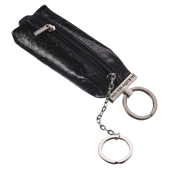Ключница Dr.Koffer из натуральной кожи черная