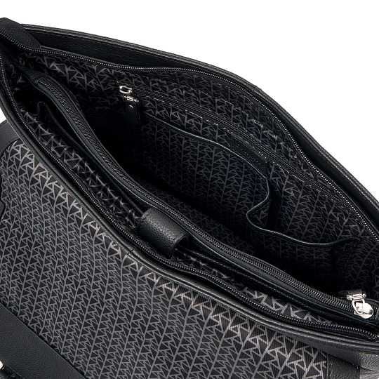 Портфель Dr.Koffer из натуральной кожи черный