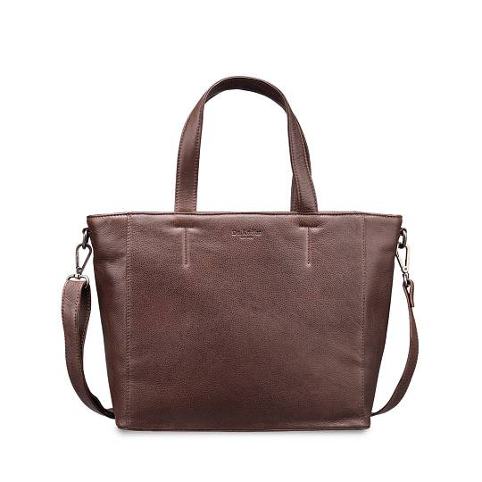 Женская сумка Dr.Koffer из натуральной кожи коричневая