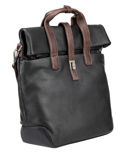 Рюкзак Dr. Koffer из натуральной кожи черный