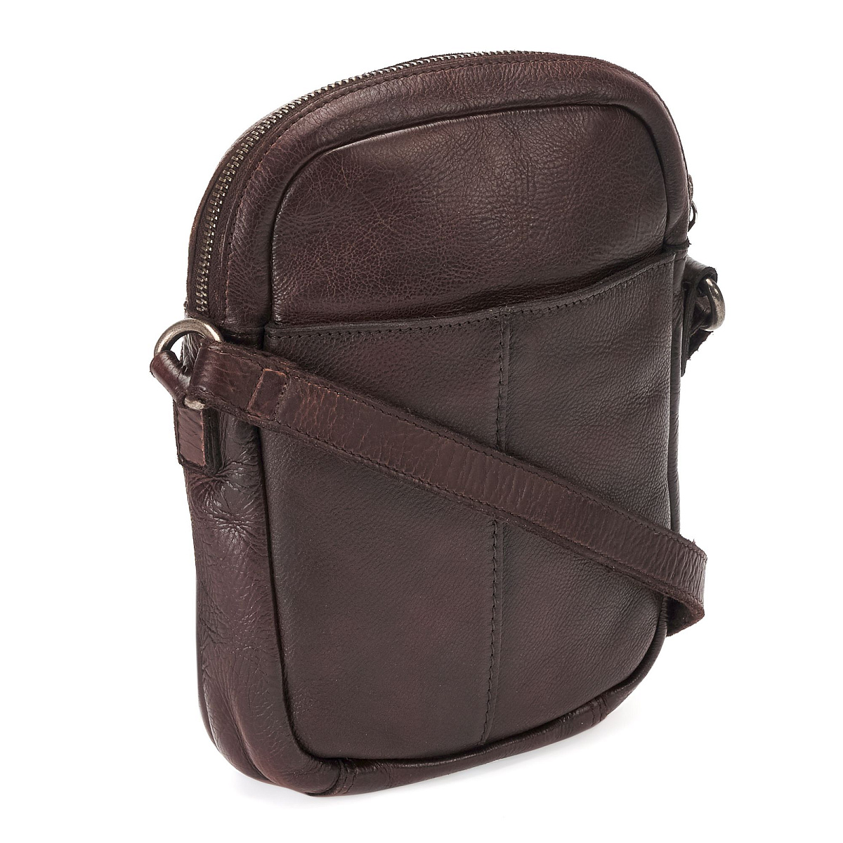 Сумка через плечо Dr.Koffer из натуральной кожи коричневая