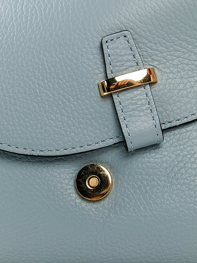 Женская сумка Dr. Koffer из натуральной кожи голубая