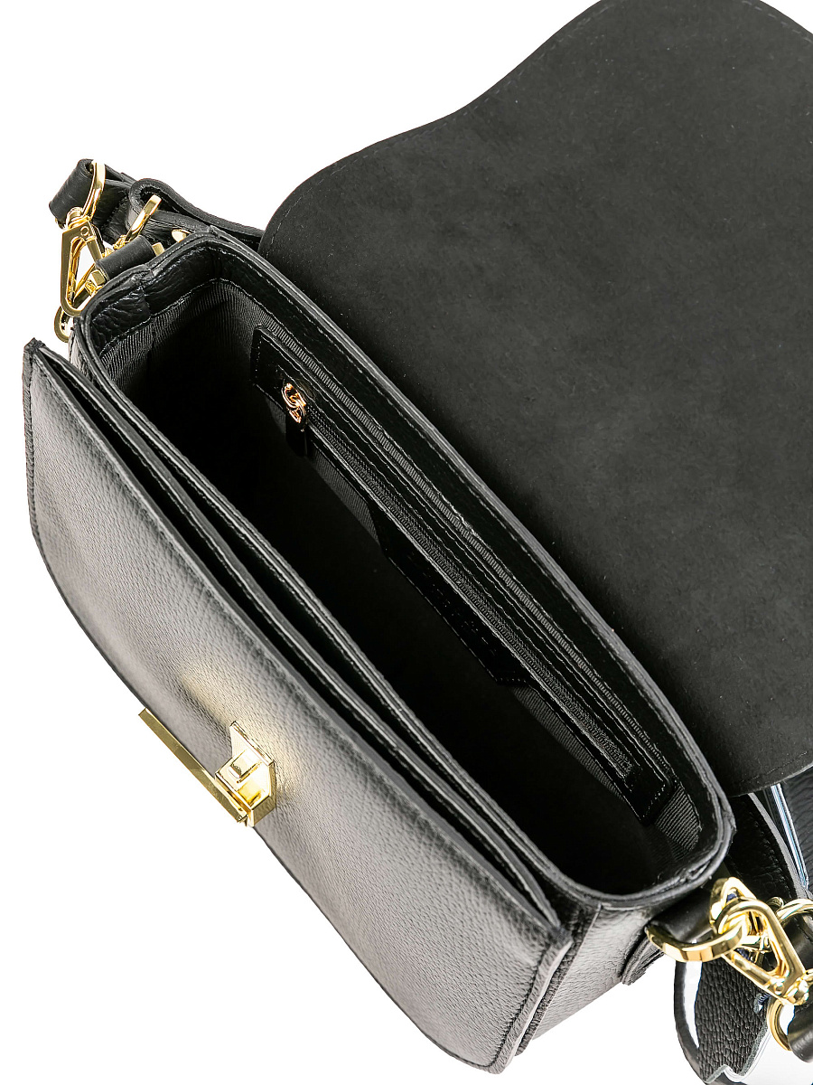 Женская сумка Dr.Koffer из натуральной кожи черная