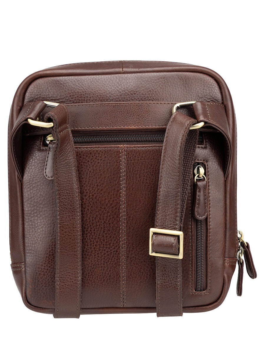 Сумка через плечо Dr. Koffer из натуральной кожи коричневая