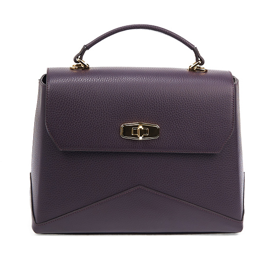 Женская сумка  Dr. Koffer из натуральной кожи фиолетовая