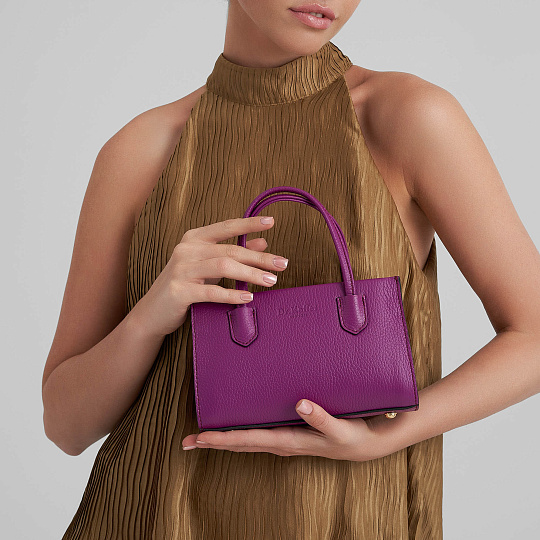 Женская сумка Dr. Koffer из натуральной кожи розовая