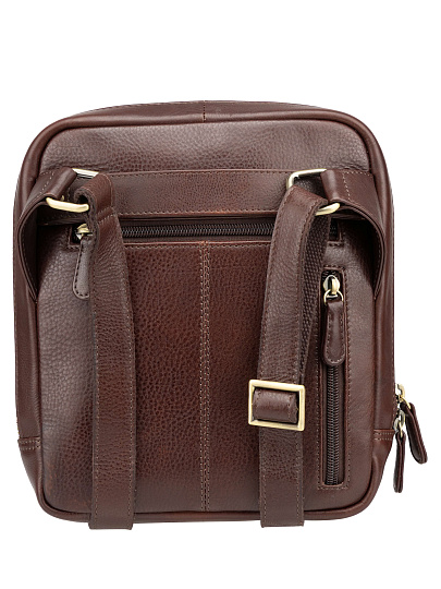 Сумка через плечо Dr. Koffer из натуральной кожи коричневая