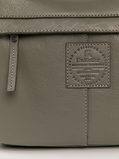 Женская сумка Dr.Koffer из натуральной кожи серая