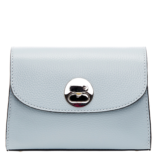 Женская сумка Dr. Koffer из натуральной кожи голубая