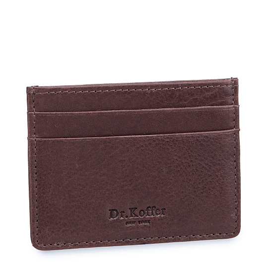 Кредитница Dr.Koffer из натуральной кожи коричневая