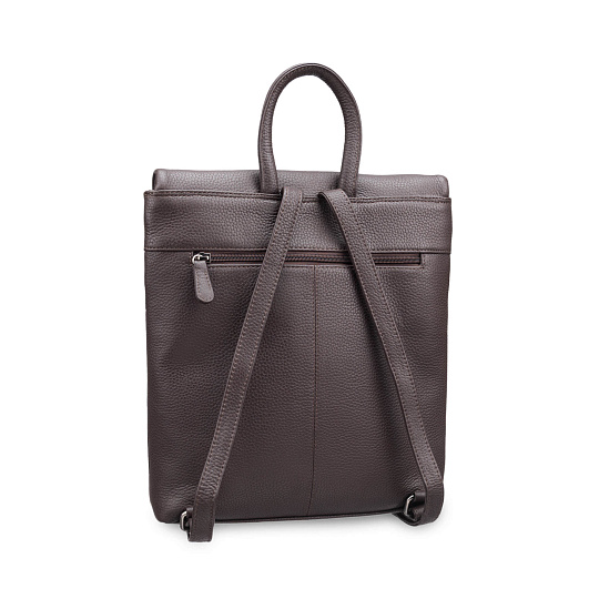 Рюкзак Dr.Koffer из натуральной кожи темно-коричневый