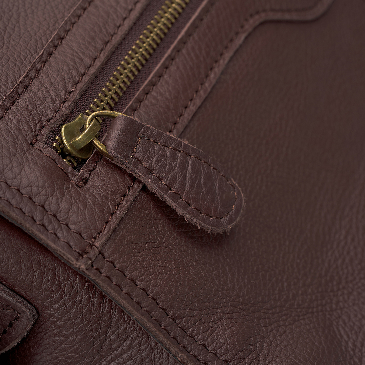 Деловая сумка Dr.Koffer из натуральной кожи темно-коричневая