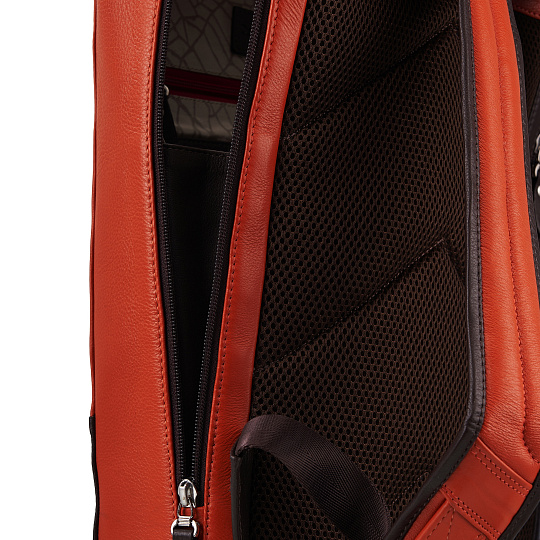 Рюкзак Dr.Koffer из натуральной кожи оранжевый