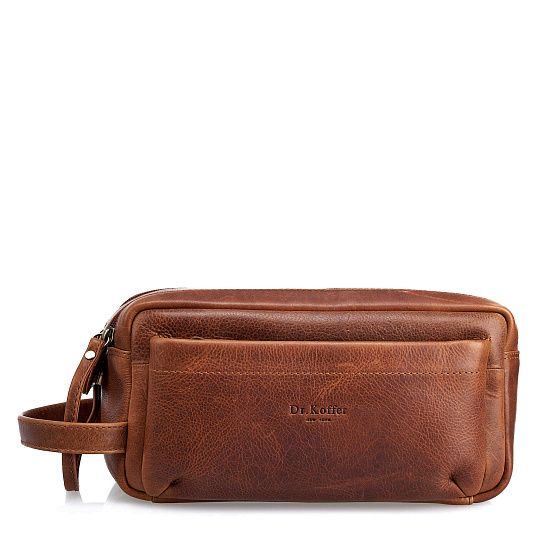 Несессер Dr.Koffer из натуральной кожи коричневый