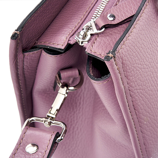 Женская сумка Dr. Koffer из натуральной кожи розовая