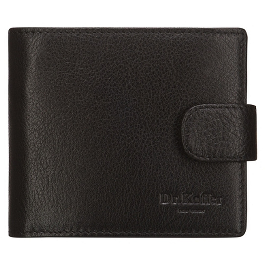 Портмоне Dr.Koffer из натуральной кожи черное