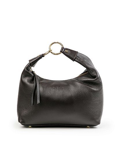 Женская сумка Dr.Koffer из натуральной кожи темно-коричневая